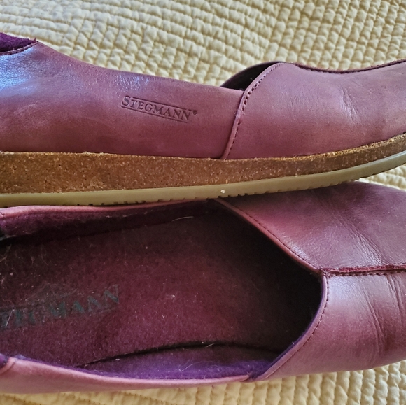 Stegman Purple Leather Women's Shoes - Picture 4 of 5